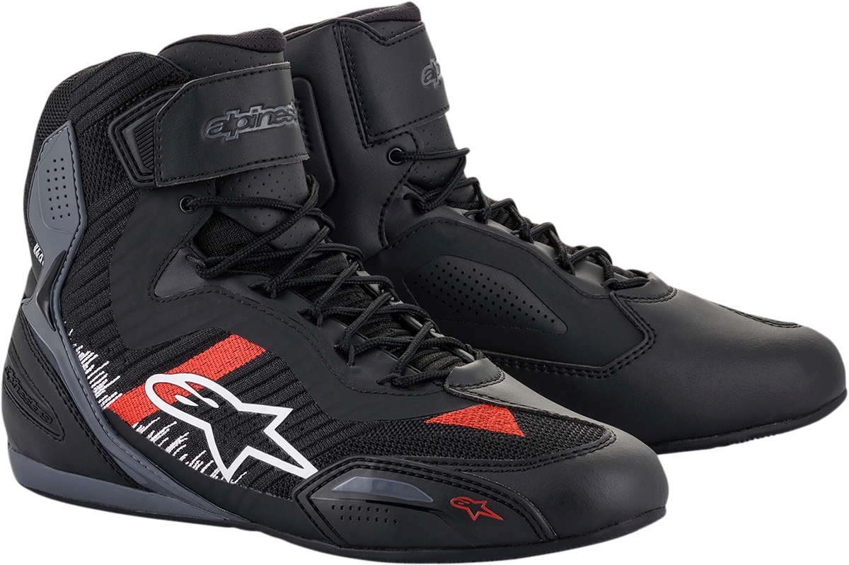 ALPINESTARS Faster-3 Rideknit® Shoes - Black/Gray/Red - US 14 / EU 48 2510319116514