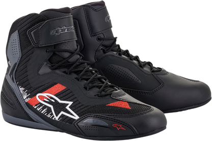 ALPINESTARS Faster-3 Rideknit® Shoes - Black/Gray/Red - US 12.5 / EU 46 25103191165125