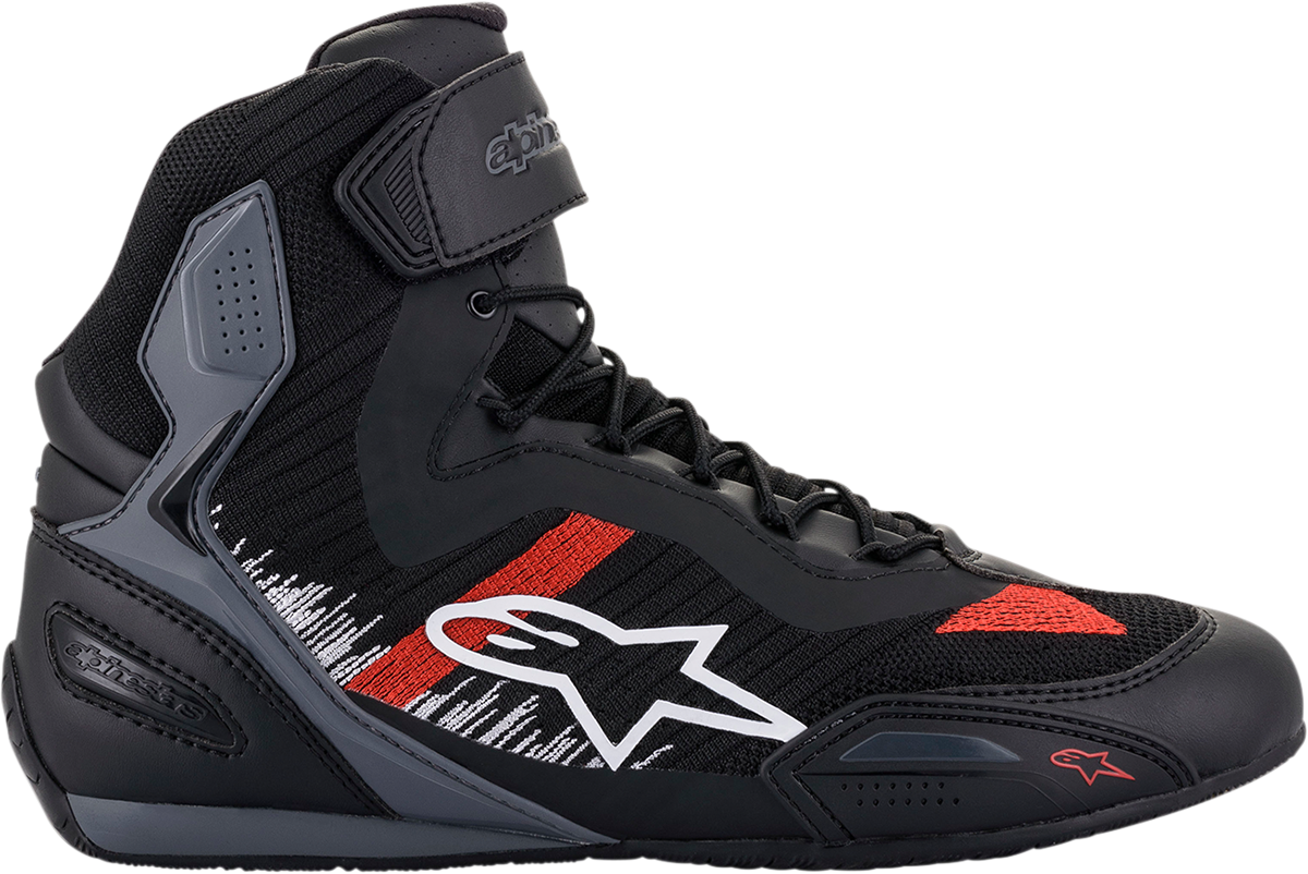 ALPINESTARS Faster-3 Rideknit® Shoes - Black/Gray/Red - US 14 / EU 48 2510319116514