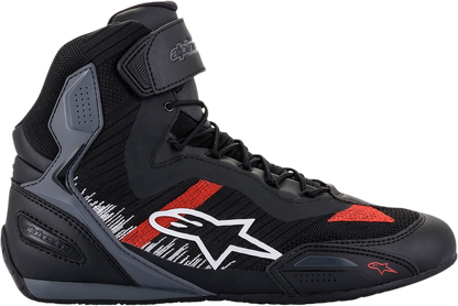 ALPINESTARS Faster-3 Rideknit® Shoes - Black/Gray/Red - US 12.5 / EU 46 25103191165125