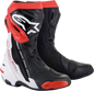 ALPINESTARS Supertech R Boots - Black/White/Red - US 7.5 / EU 41 2220021-123-41