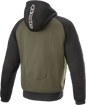 ALPINESTARS Chrome Hoodie - Black/Green - 4XL 4200918-1681-4X