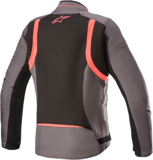 ALPINESTARS Stella T-Kira v2 Air Jacket - Tar Gray/Black/Diva Pink - Large 3312021-9138-L