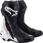 ALPINESTARS Supertech R Vented Boots - Black/White - US 12.5 / EU 48 2220121-12-48