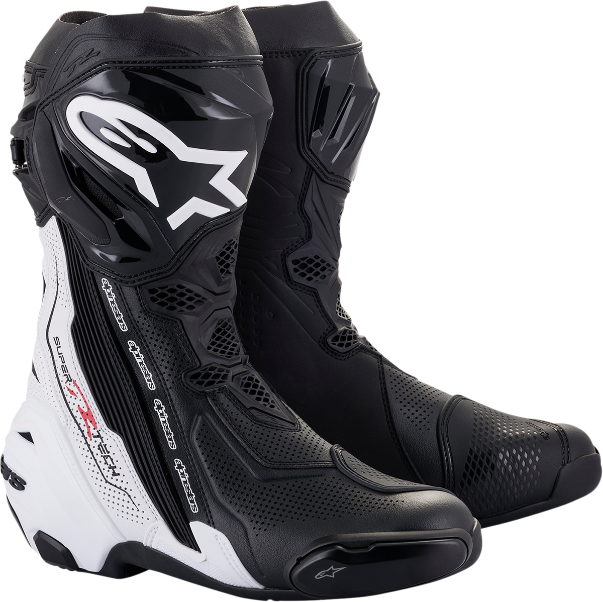 ALPINESTARS Supertech R Vented Boots - Black/White - US 12 / EU 47 2220121-12-47