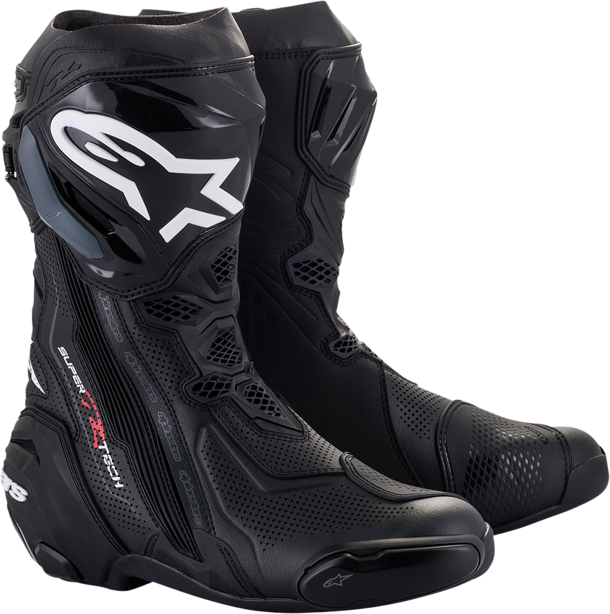 ALPINESTARS Supertech R Vented Boots - Black - US 12.5 / EU 48 2220121-10-48