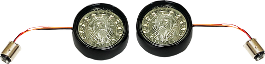 CUSTOM DYNAMICS Turn Signal Insert - Red/Smoke PBBB-RR-1157BS