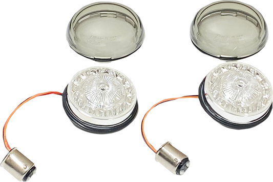 CUSTOM DYNAMICS Turn Signal Insert - Red/Smoke PB-RR-57-S