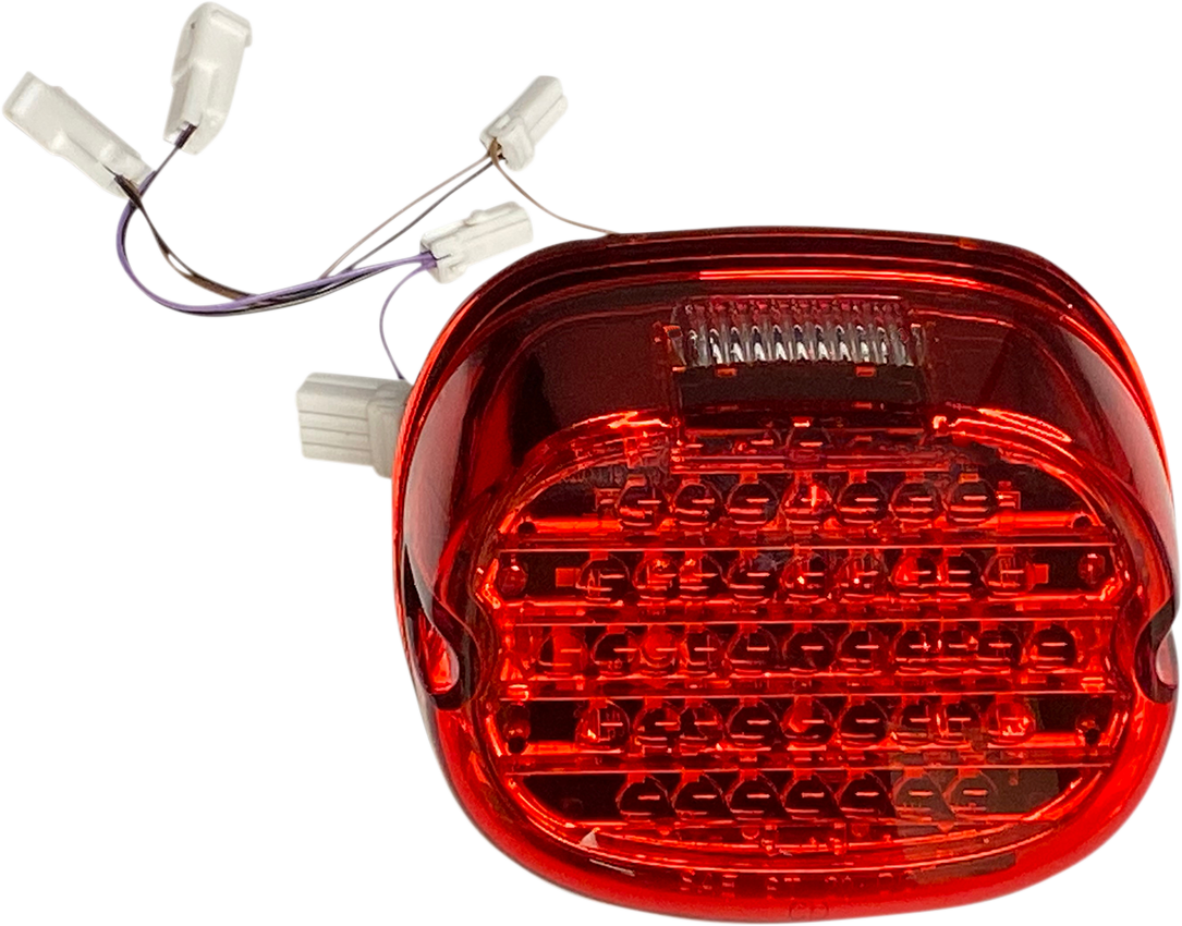 CUSTOM DYNAMICS Taillight w/ Integrated Turn Signal - Top Window - Red Lens CD-INT-TL-W-R