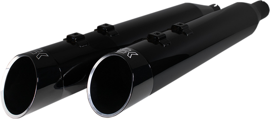 KHROME WERKS 4-1/2" HP-Plus® Slip-On Mufflers - Obsidian Edge 202645