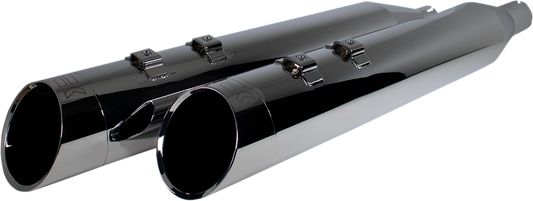 KHROME WERKS 4-1/2" HP-Plus® Slip-On Mufflers - Chrome Edge 202660