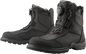 ICON Stormhawk Boots - Black - Size 9.5 3403-1153