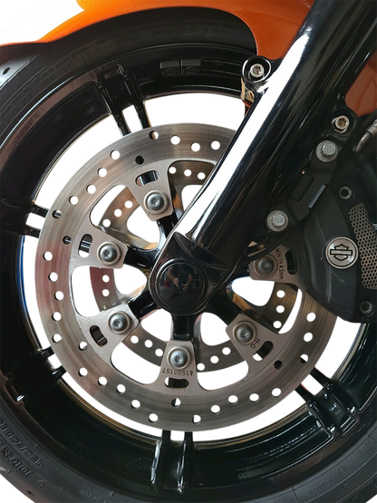 KLOCK WERKS Axle Kit - Flush Mount - Front - Black w/Black End Caps KWS-01-0610