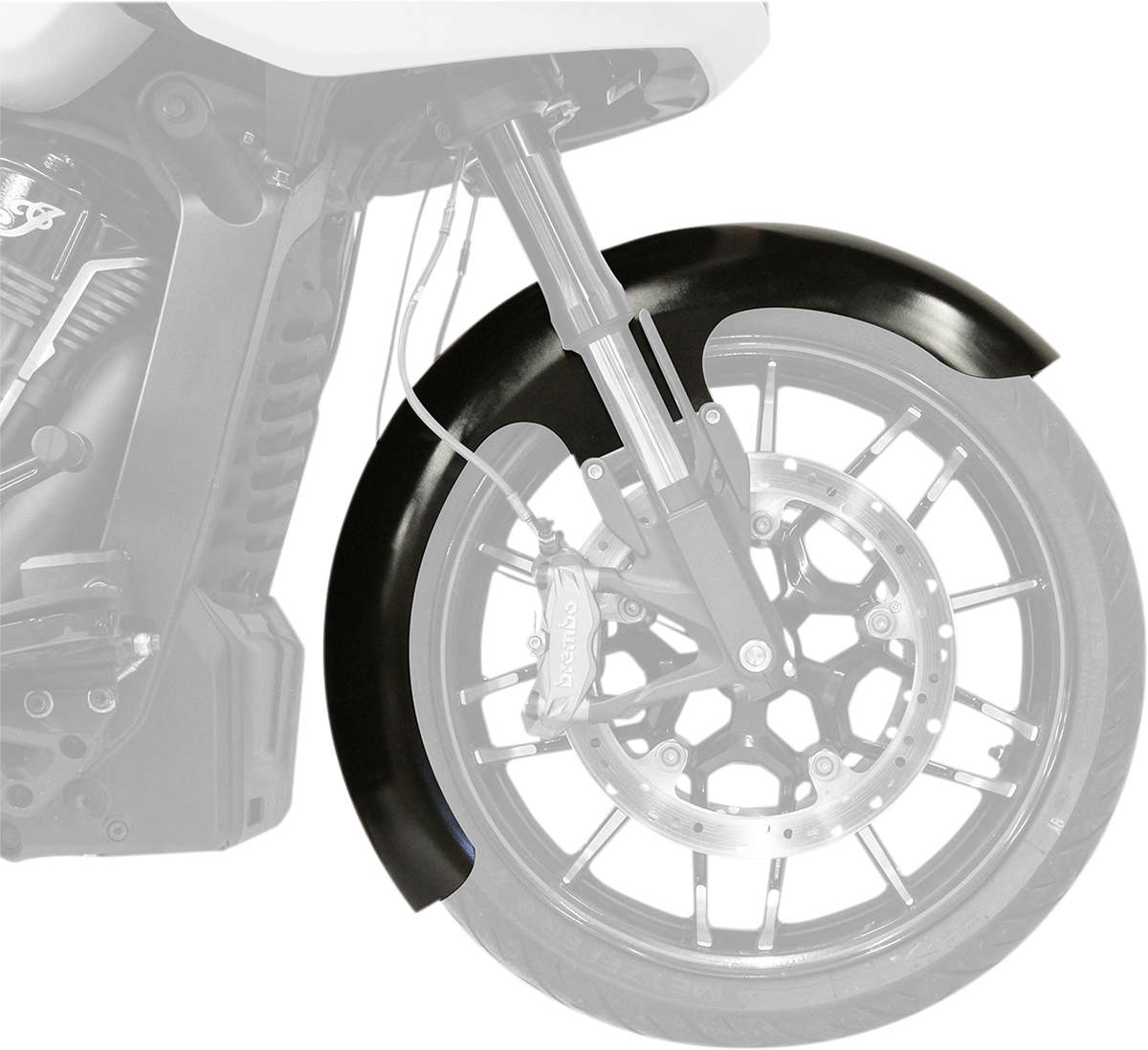 KLOCK WERKS Wrapper Front Fender - 16"-19" - Indian KWF-04-0585