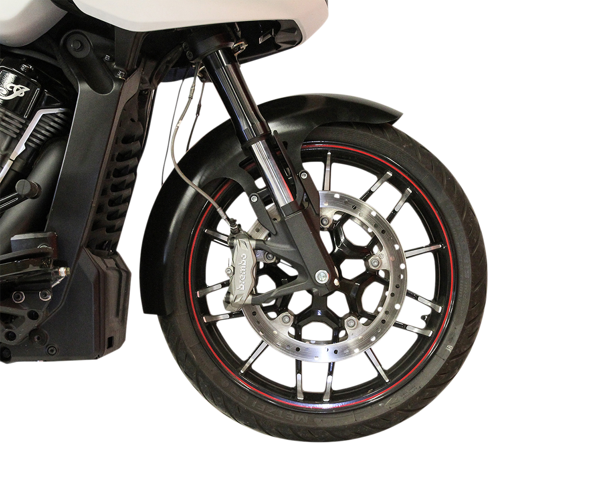 KLOCK WERKS Hugger Front Fender - Black - 16"-19" - HD Challenger/Chief/Pursuit KWF-04-0587