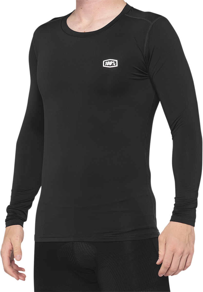 100% Basecamp Long-Sleeve Base Layer - Black - Medium 40045-00001