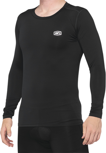 100% Basecamp Long-Sleeve Base Layer - Black - Medium 40045-00001