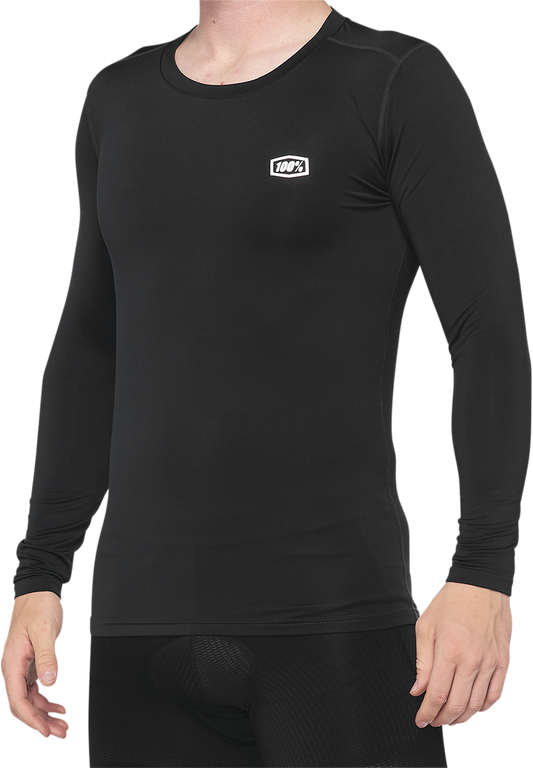 100% Basecamp Long-Sleeve Base Layer - Black - XL 40045-00003