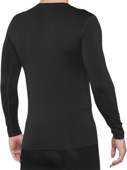 100% Basecamp Long-Sleeve Base Layer - Black - Large 40045-00002