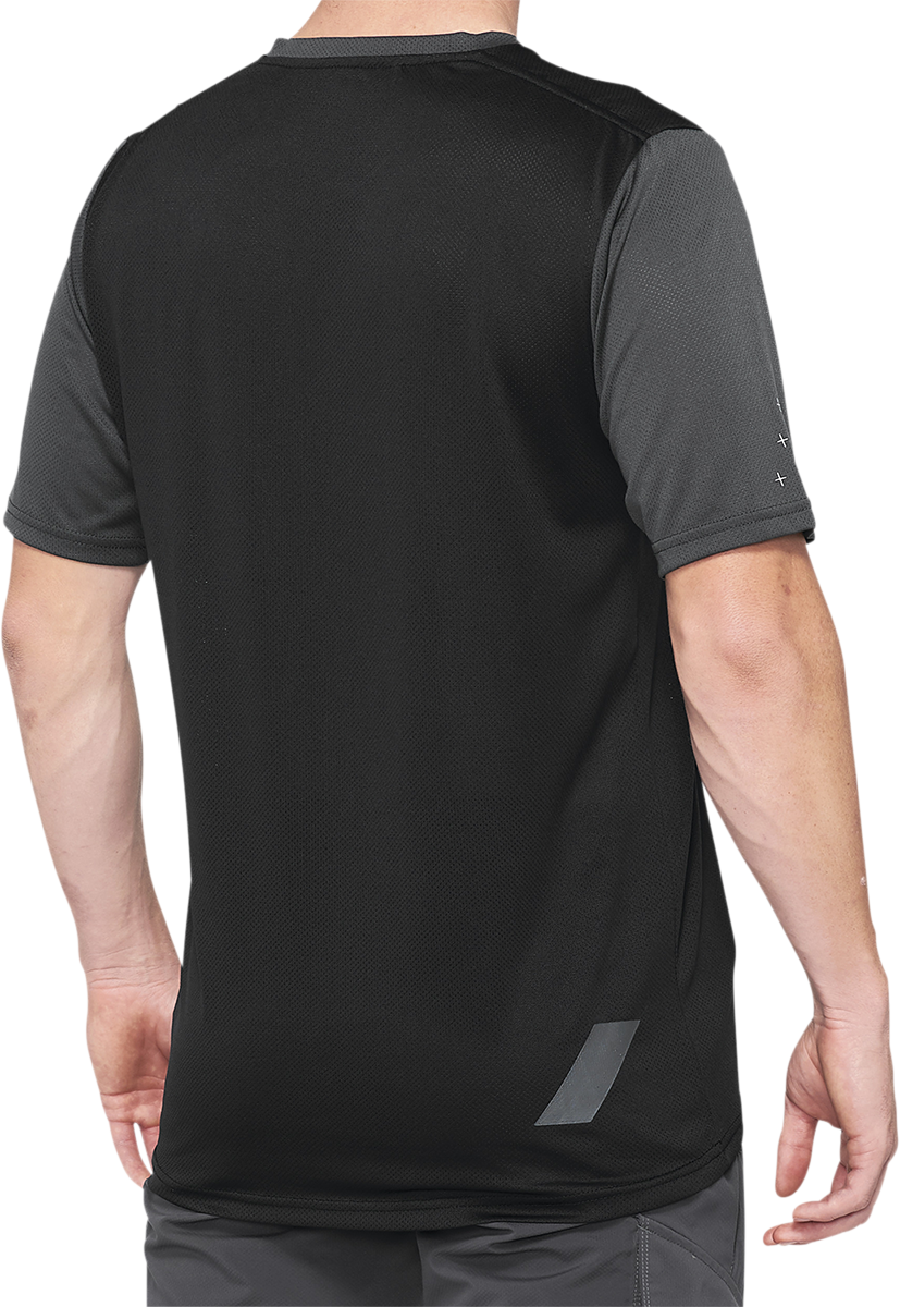 100% Ridecamp Short-Sleeve Jersey - Charcoal/Black - XL 40027-00008