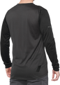 100% Ridecamp Long-Sleeve Jersey - Black/Charcoal - Medium 40028-00001