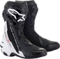 ALPINESTARS Supertech R Boots - Black/White - US 12 / EU 47 2220021-12-47