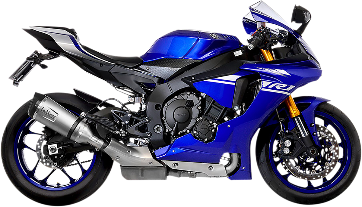 LEOVINCE Factory S Slip-On Muffler - Titanium - YZF-R1/M 14243ST