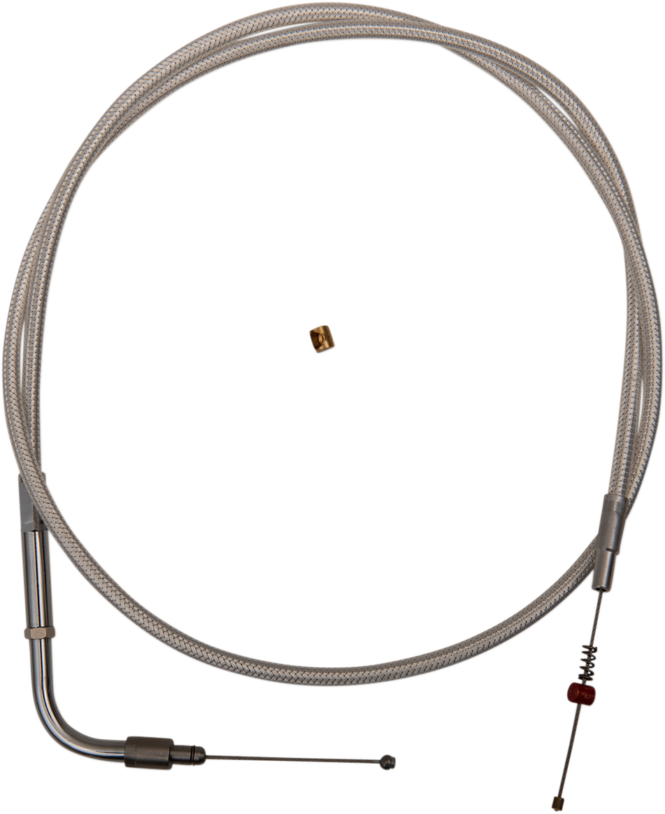 BARNETT Platinum Series Idle Cable - +6" - Dyna/Softail/FXR 106304001506