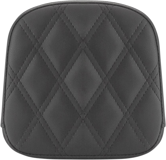 SADDLEMEN Sissy Bar Pad - Lattice Stitched - Black - FL '99-'23 040743