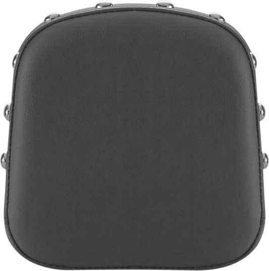 SADDLEMEN Sissy Bar Pad - Smooth - Black - Studded - FL '99-'23 040701