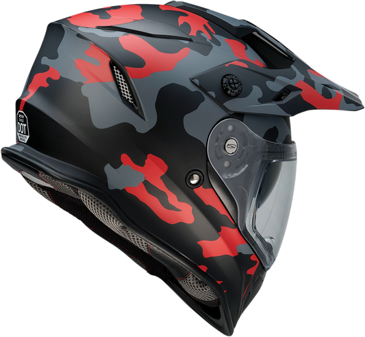 Z1R Range Helmet - Camo Red, 2XL - Durable ABS Shell with Versatile Design