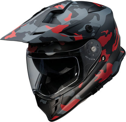 Z1R Range Helmet - Camo Red, 2XL - Durable ABS Shell with Versatile Design