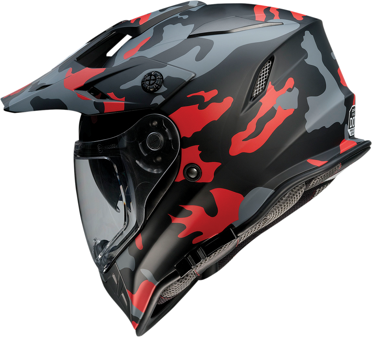 Z1R Range Helmet - Camo Red, 2XL - Durable ABS Shell with Versatile Design