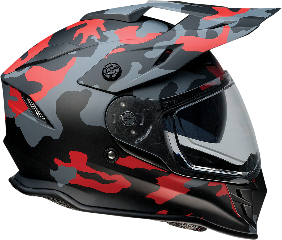 Z1R Range Helmet - Camo Red, 2XL - Durable ABS Shell with Versatile Design