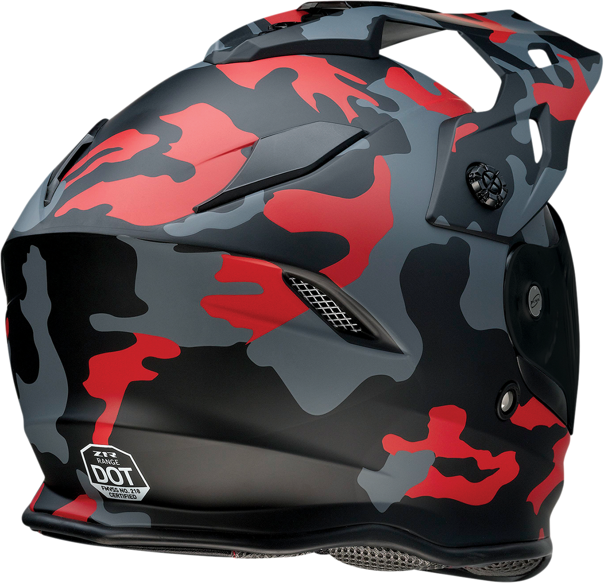 Z1R Range Helmet - Camo Red, 2XL - Durable ABS Shell with Versatile Design
