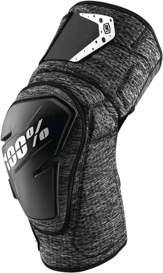 100% Fortis Knee Guards - Heather Gray/Black - L/XL 70007-00004