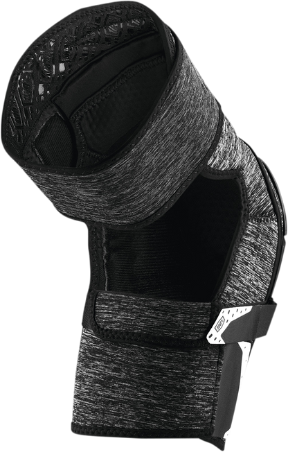 100% Fortis Knee Guards - Heather Gray/Black - L/XL 70007-00004