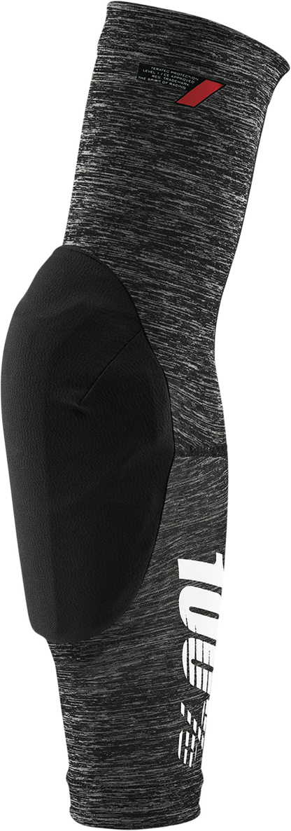 100% Teratec Elbow Guards - Heather Gray/Black - Large 70002-00007