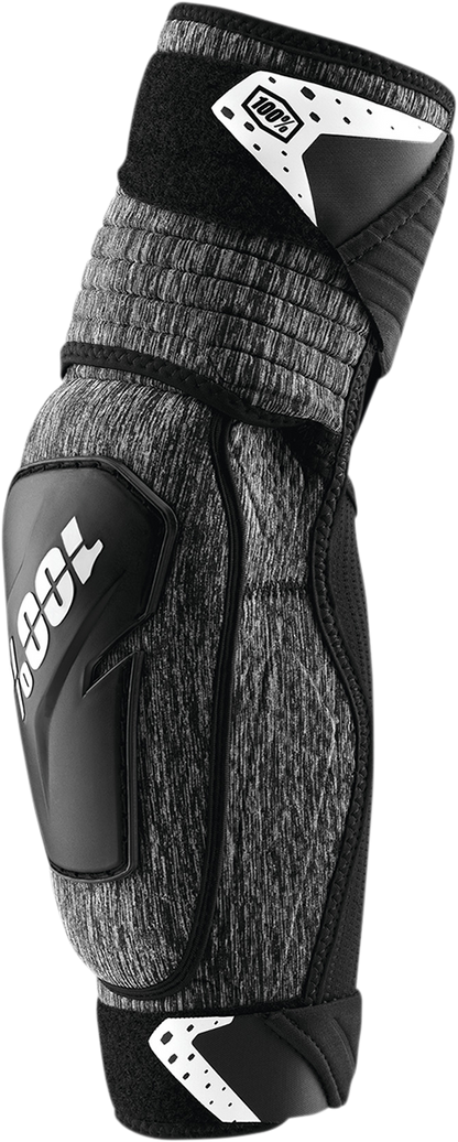 100% Fortis Elbow Guards - Heather Gray/Black - L/XL 70006-00004