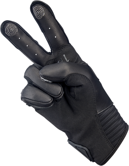 BILTWELL Bridgeport Gloves - Black Out - XS 1509-0101-301