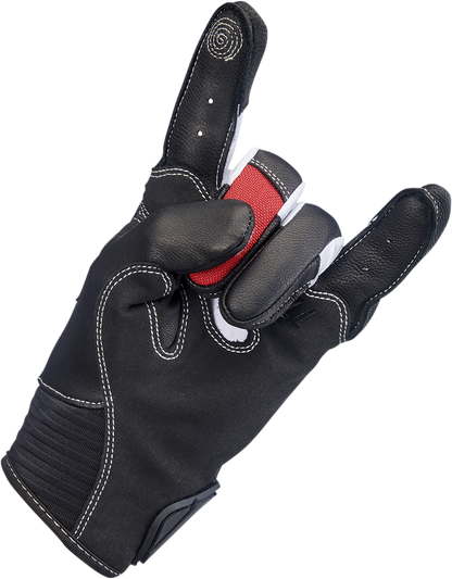 BILTWELL Bridgeport Gloves - Red - XS 1509-0801-301