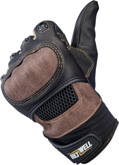 BILTWELL Bridgeport Gloves - Chocolate - XS 1509-0201-301