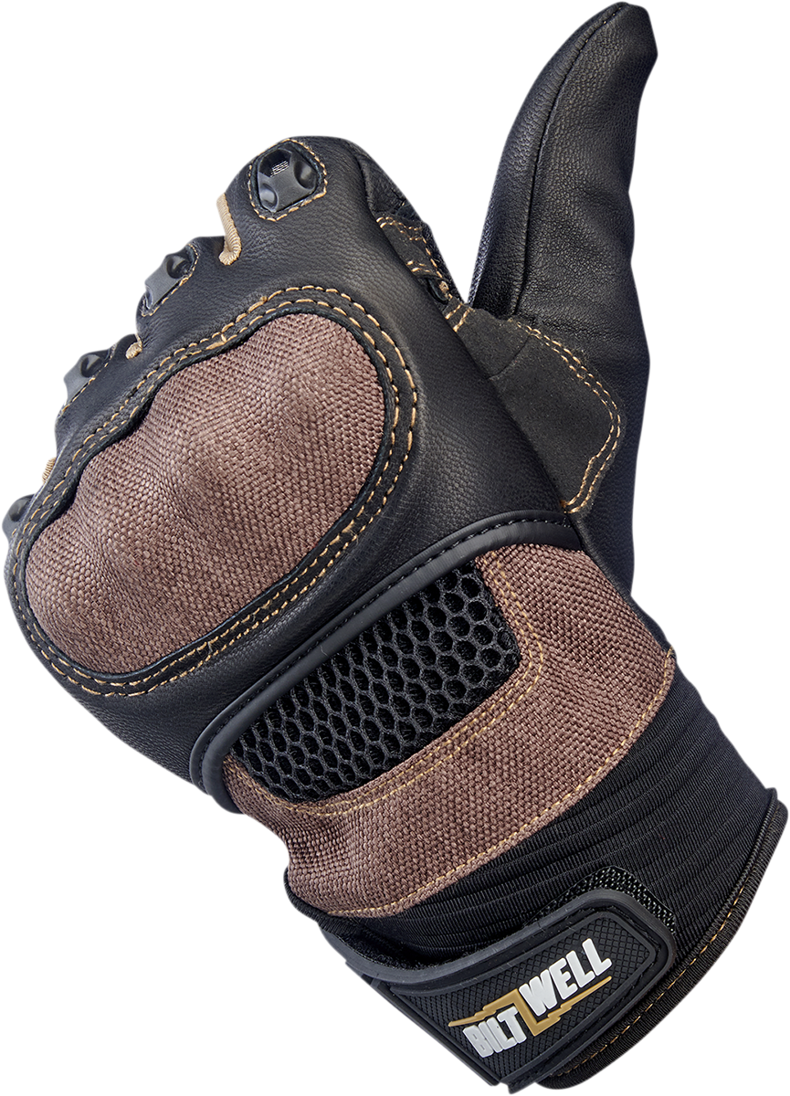 BILTWELL Bridgeport Gloves - Chocolate - Large 1509-0201-304