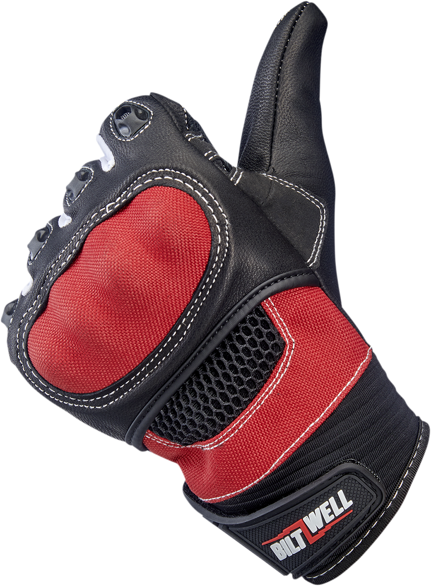 BILTWELL Bridgeport Gloves - Red - 2XL 1509-0801-306