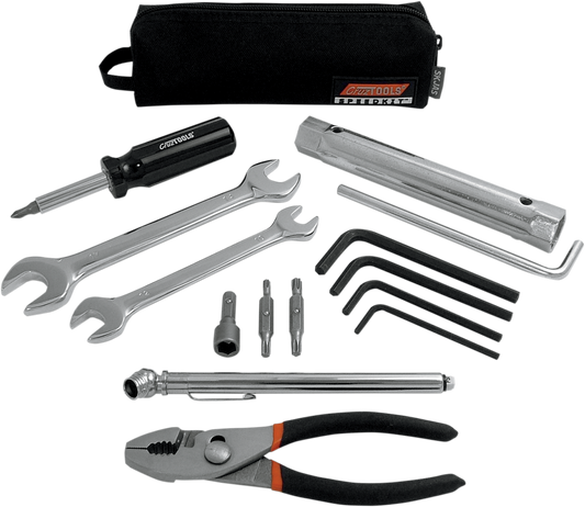 CRUZTOOLS Tool Kit - Ultra-Compact - Zipper Pouch - Japanese Motorcycle/ATV/Snow SKJAS