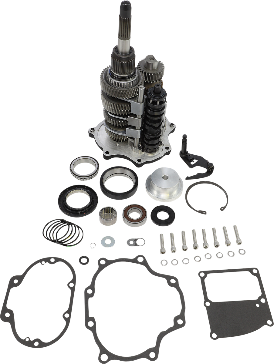 BAKER DRIVETRAIN 7-Speed Gear Set for Harley-Davidson with Polished DD7-M802