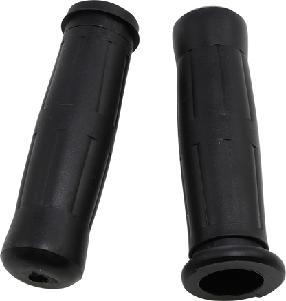 AVON GRIPS Old School Rubber Grips - Throttle-By-Wire - Black OLD-69-BLK-FLY