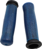 AVON GRIPS Old School Rubber Grips - Throttle-By-Wire - Sparkling Blue OLD-69-SBLUE-FL