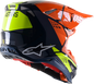 ALPINESTARS Supertech M8 Helmet - Factory - Blue/Orange/Yellow - 2XL 8302922-7445-2X