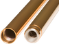 CUSTOM CYCLE ENGINEERING Inverted Fork Tubes - 43 mm - Stock - Gold 710072